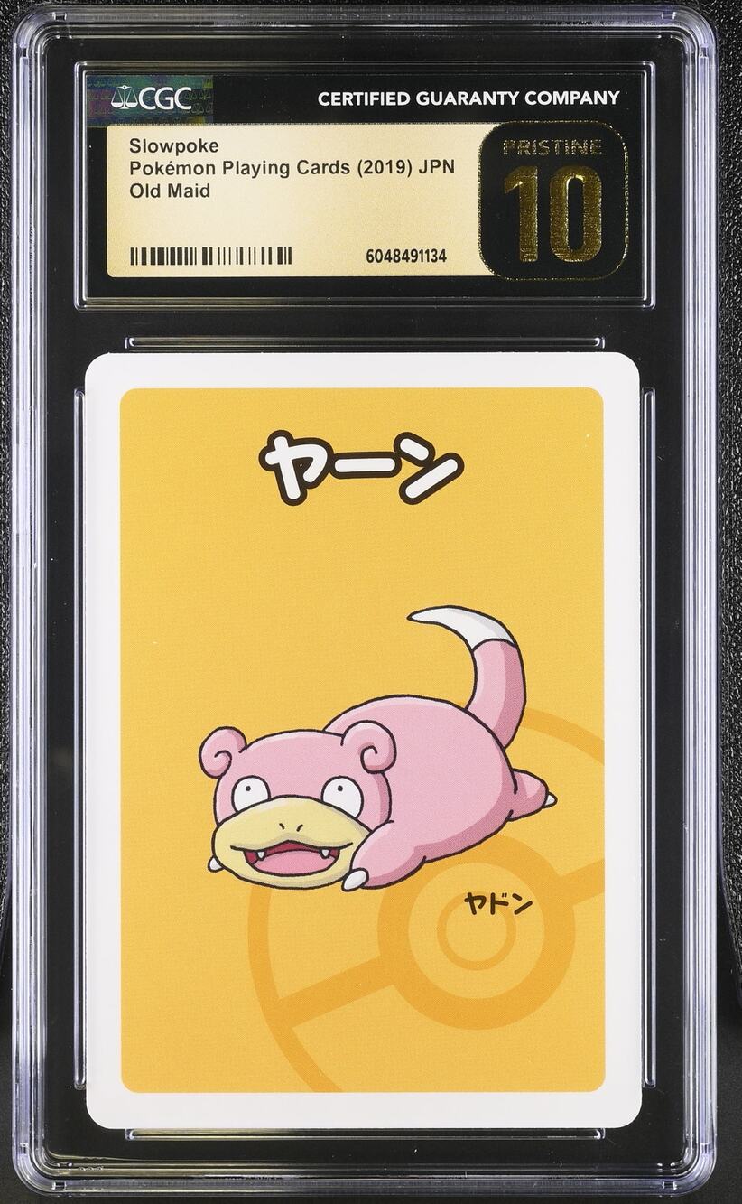 CGC 10 PRISTINE Slowpoke Old Maid Pokémon 2019 Japanese Playing Cards (PSA)